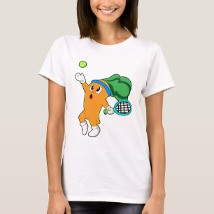 Morot på Tennis med Tennis racket T Shirt