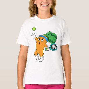 Morot på Tennis med Tennis racket T Shirt