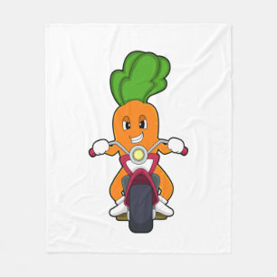 Morot som Biker med motorcykel.PNG Fleecefilt