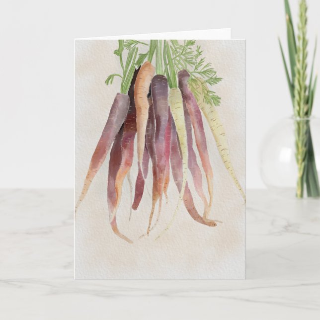 Morötter, 5x7 Notkort Kort (Framsida)