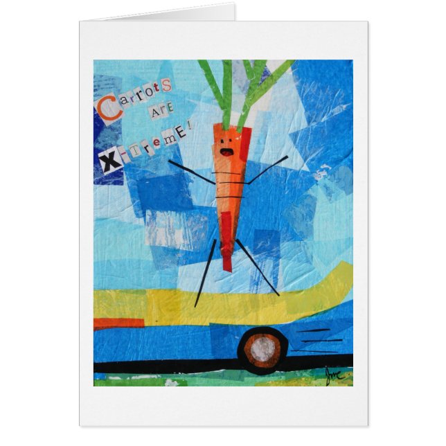 Morötter är X-treme Hälsningskort (Framsidan)