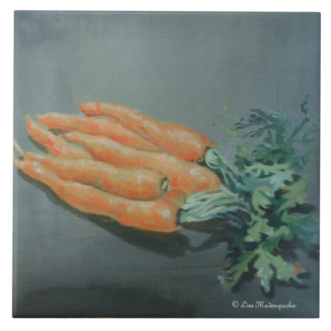 Morötter belägger med tegel kakelplatta (Framsidan)