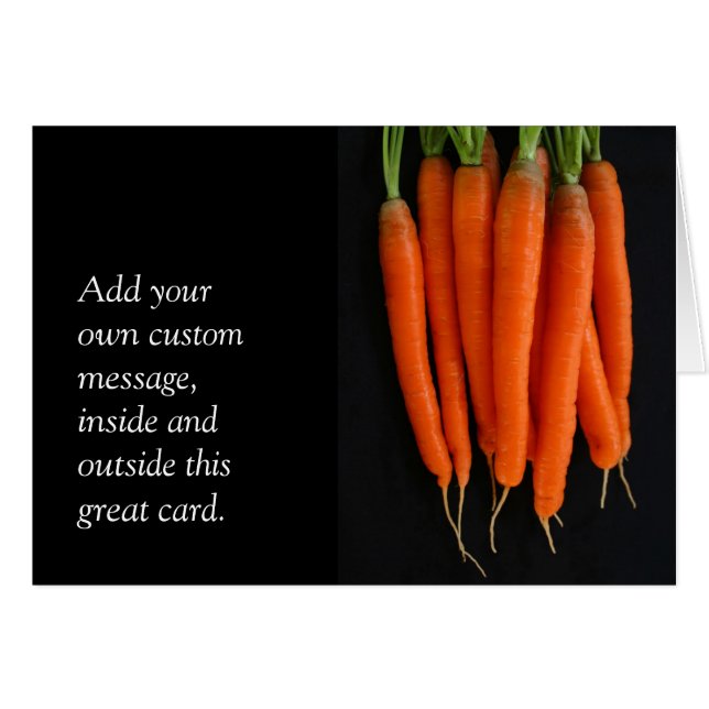 Morötter Färska från Garden Hälsningskort (Framsidan Horizontal)