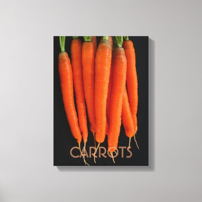 Morötter från vår trädgård canvastryck (Framsida)