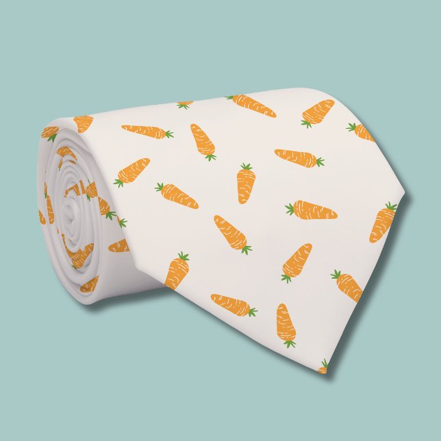 Morötter Grönsaks mönster Slips (Carrot pattern tie )