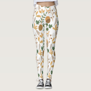 Morötter och Nöt Mönster Leggings