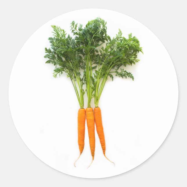 Morötter Runt Klistermärke (Framsida)