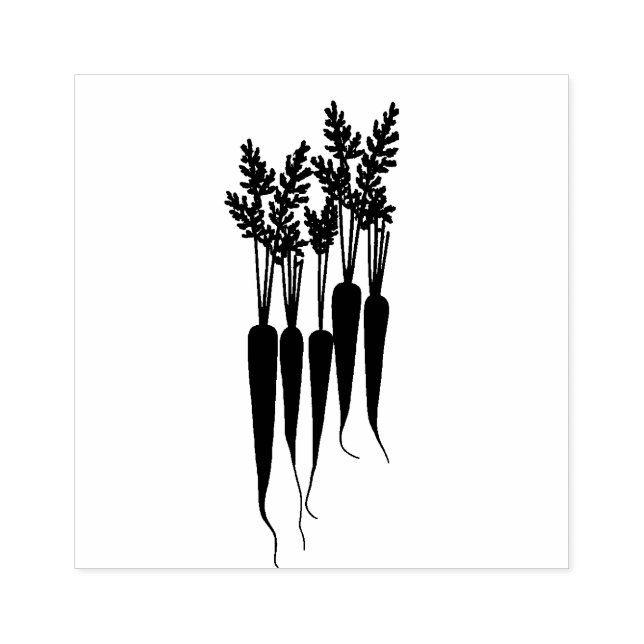 Morötter Vegetarisk Vegan  Stämpel (Tryck)