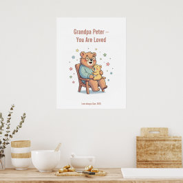 Morpa Bear Greeting Card Poster