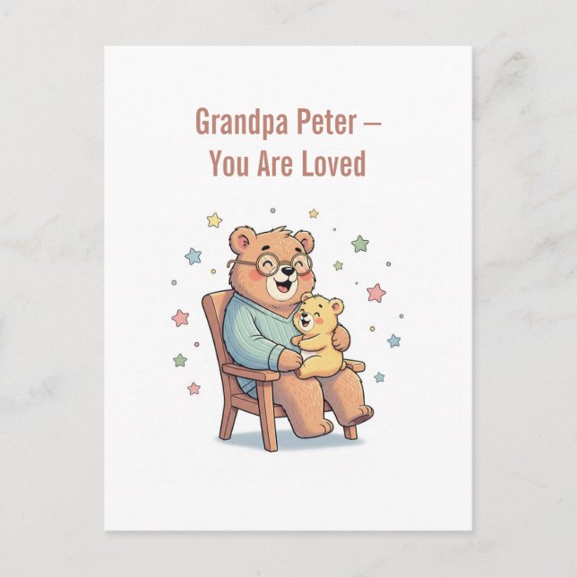 Morpa Bear Greeting Card Vykort (Framsida)