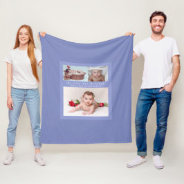 Morpa Kärlek Hans Family Photo Collage Soft Mysigt Fleecefilt
