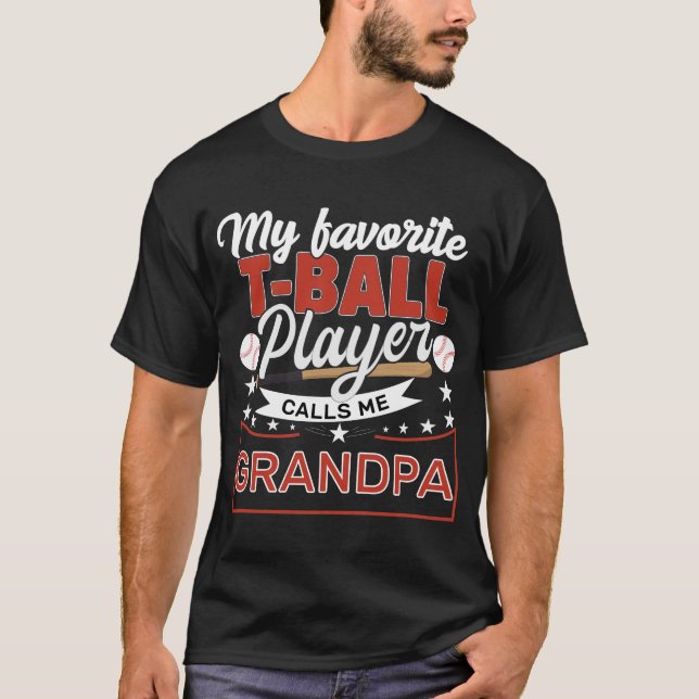 morpa My Favorite T-Boll Player kallar mig morpa T Shirt (Framsida)