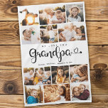 Morpa Vi Kärlek du lyssnar på Modern Photo Collage Kökshandduk<br><div class="desc">Vi kärlekar dig morfar! Cute,  modern anpassningsbar,  fotosamlingshandduk för att visa mormor hur älskad hon är. Vi kärlek skrev den här handskribentsymbolen med hjärtblommor,  skapar det här en hjärtlig keepégåva till en älskad morförälder. Anpassa med 12 favoriter bilder och ditt personliga budskap och namn.</div>