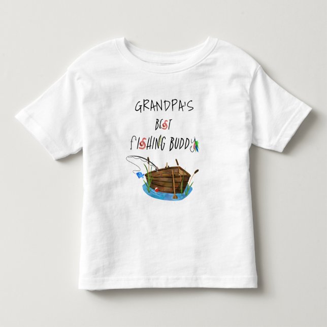 Morpas bästa fiskedödande slam t shirt (Framsida)