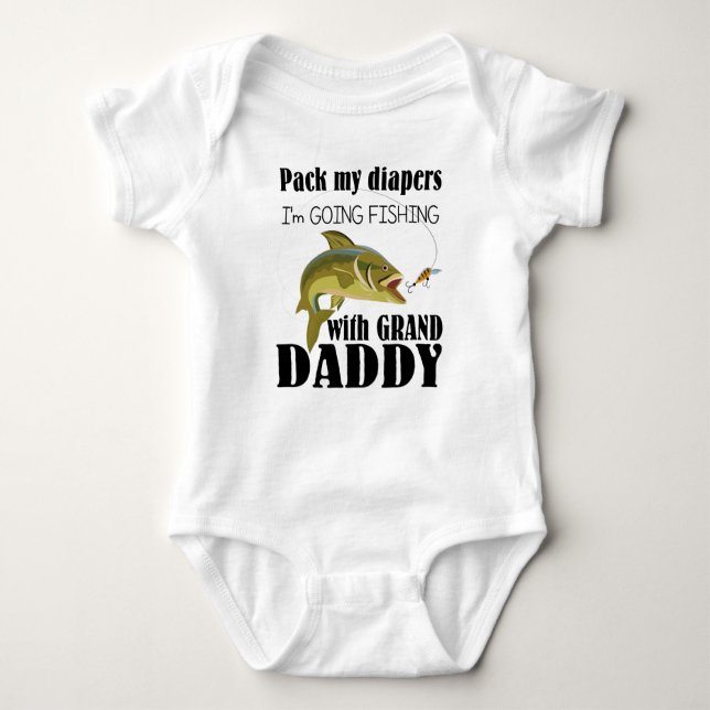 Morpas Fishing Buddy Baby Bodydräkt - Romper T Shirt (Framsida)