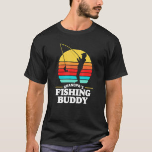 Morpas fiskedödare Cute Retro Kid 80:e solnedgång T Shirt