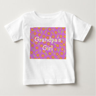 Morpas Girl Rosa Orange Flowers Personlig T Shirt