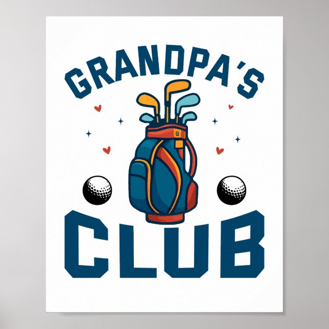 Morpas Golf Klubb Gift Funny Poster (Framsidan)