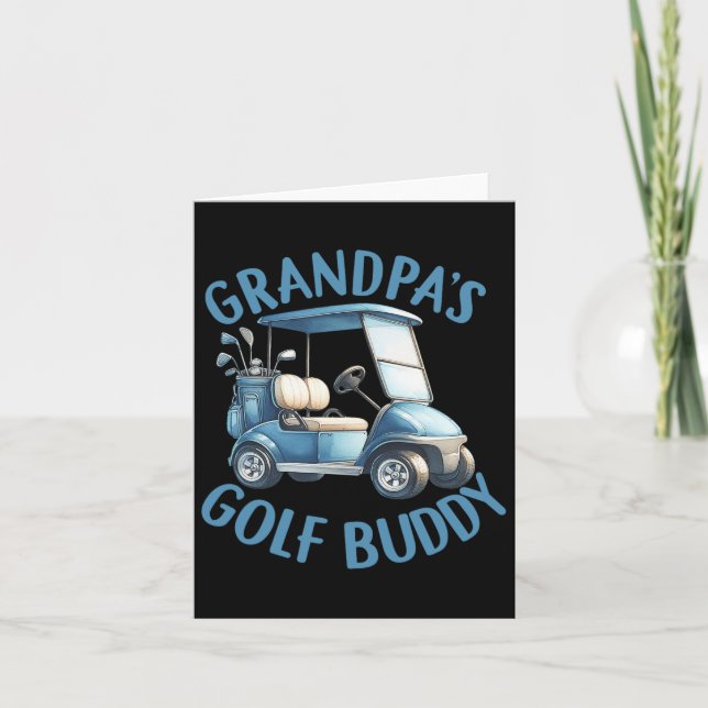 Morpas Guld Buddy Birthday Boy Golf Thmet Matc Kort (Framsida)