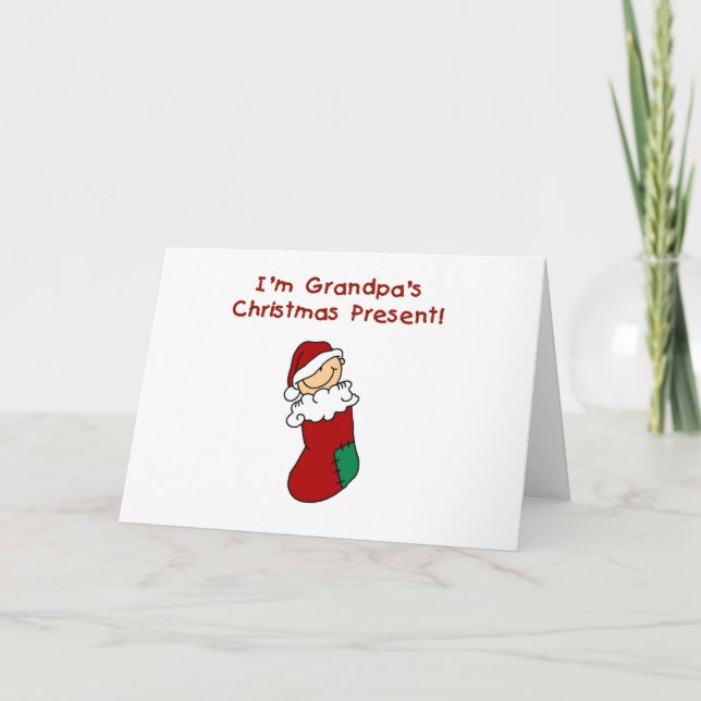 Morpas Julklapp Tshirts och gåvor Helgkort (Framsida)