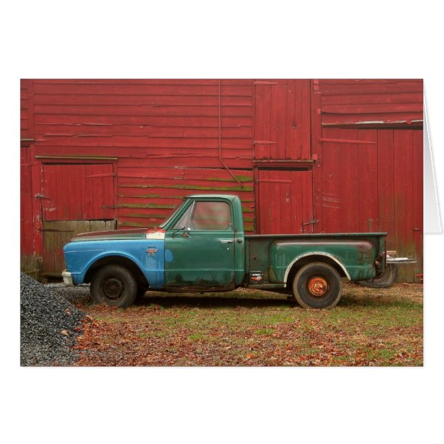 Morpas Lastbil Hälsningskort (Framsidan Horizontal)