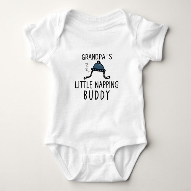 Morpas lilla näbbande Buddy | Funny Grandpa T Shirt (Framsida)