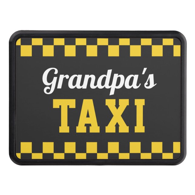 Morpas Taxi | Funny Grandfather Nickname Dragkroksskydd (Framsidan)
