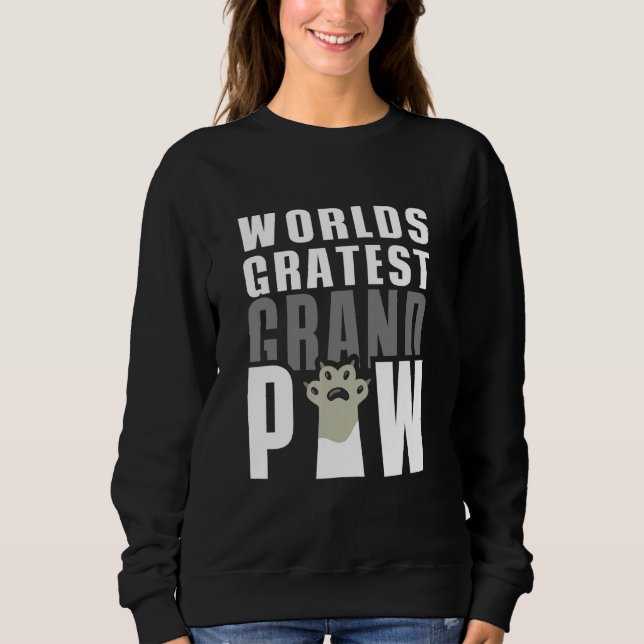 Morpaw Worlds Greatest Grand Tass Cat Pappa Granda T Shirt (Framsida)