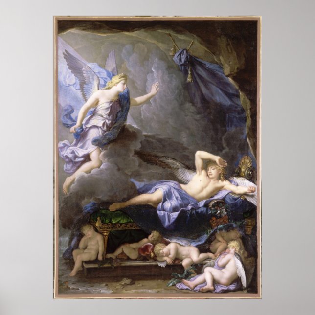 Morpheus vaknade när Iris närmar sig Houasse Poster (Framsidan)