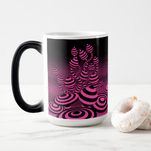 Morphing. för magisk champinjon för kaffemugg