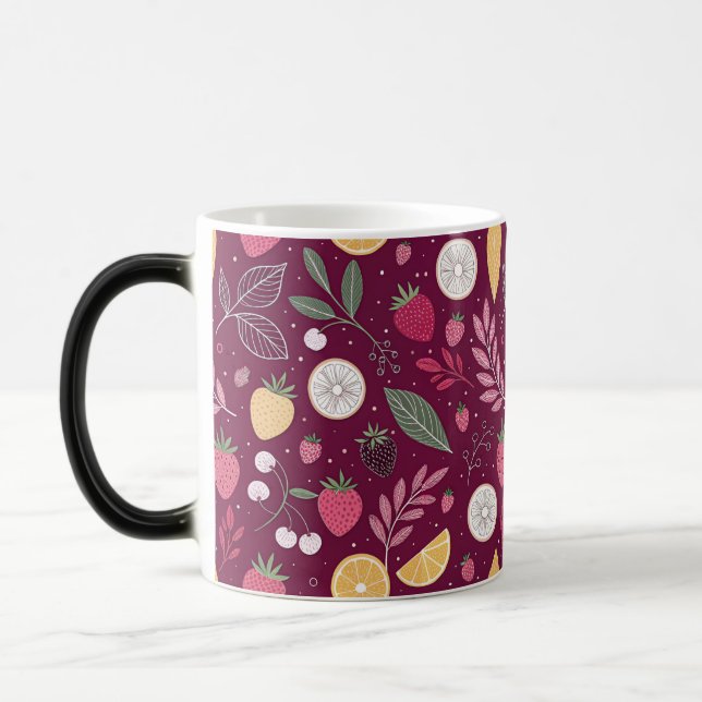Morphing Mug – Dolt Fruktmönster av JoyCrys Magisk Mugg (Vänster)