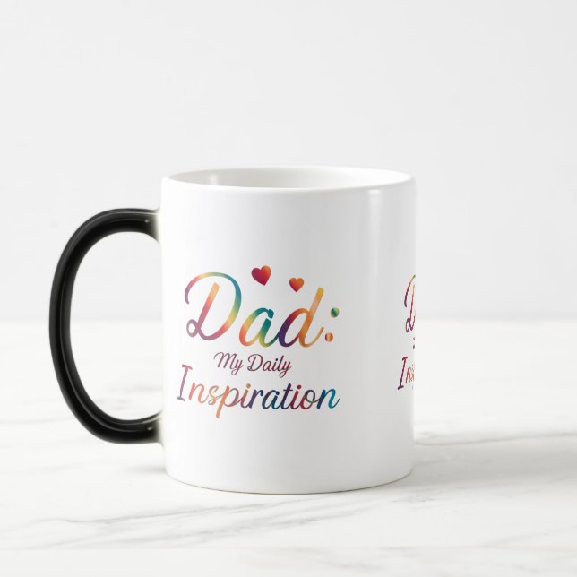 Morphing Mugg 11 oz - "Pappa: Min dagliga inspirat (Vänster)