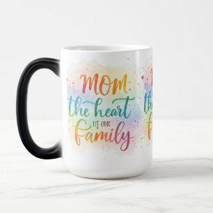Morphing Mugg 15 oz - "Mamma: Kärnan i vår familj