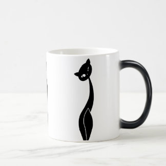 Morphing mugg för svart katt