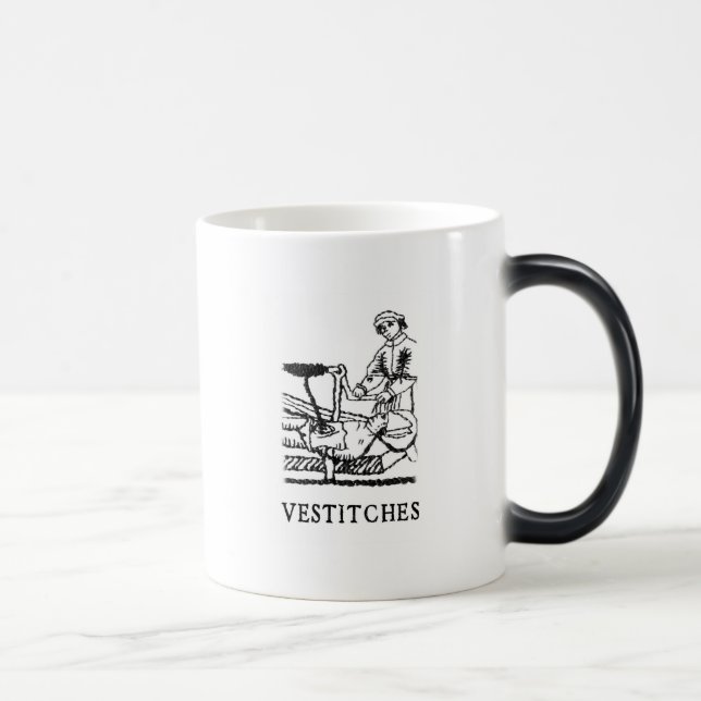 Morphing mugg för Vestitches logotyp (Höger)