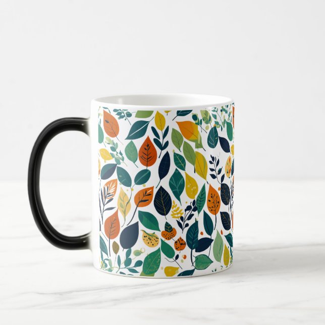 Morphing Mugg - Löv och Nature Mönster 11 oz (Vänster)