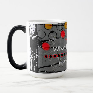Morphing mugg med abstrakt design