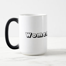 Morphing-mugg – "Women"-text Namn utskrivet