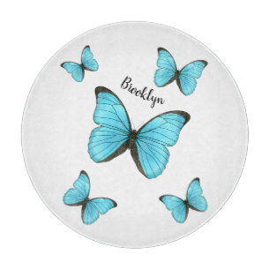 Morpho butterflies cartoon illustration