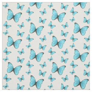 Morpho Butterflies tecknad illustration Tyg