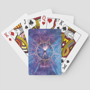 Morpho butterfly / Galaxy Mandala Casinokort