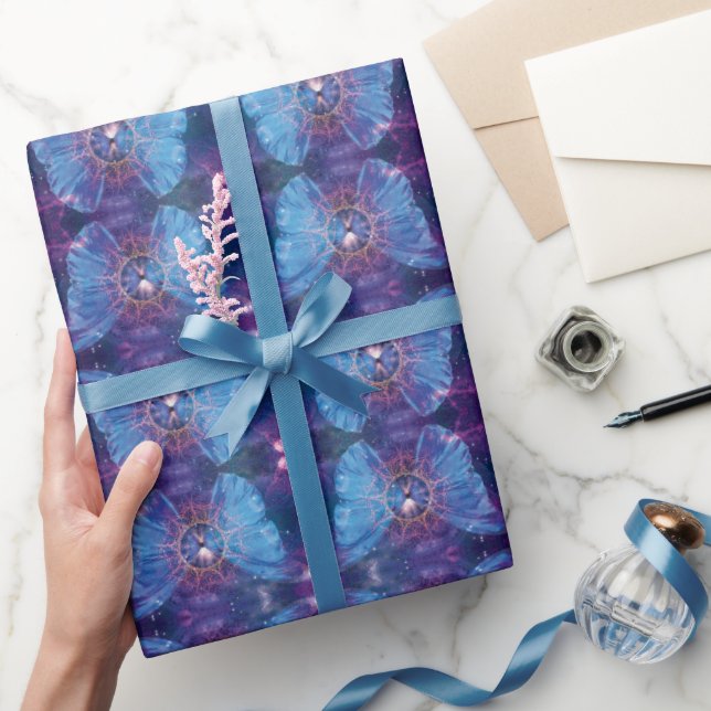 Morpho butterfly / Galaxy Mandala Presentpapper (Gifting)