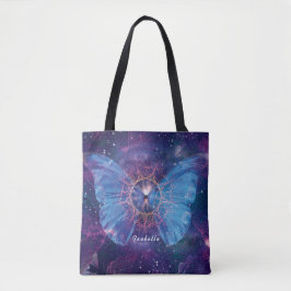 Morpho butterfly / Galaxy Mandala Tygkasse