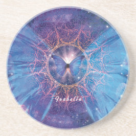 Morpho butterfly / Galaxy Mandala Underlägg