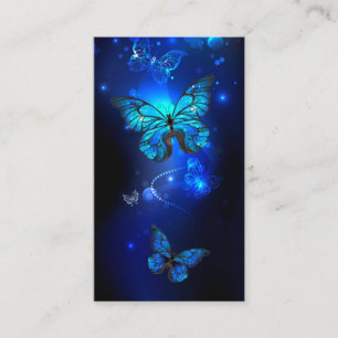 Morpho Butterfly i Mörkens bakgrund