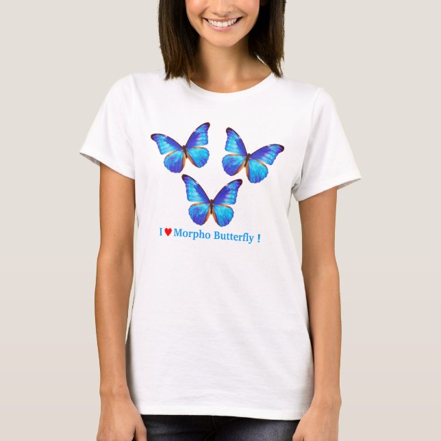 Morpho Butterfly T-shirt (Framsida)