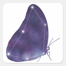 Morpho Constellation Sticker Fyrkantigt Klistermärke