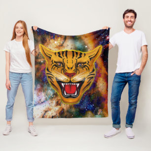 Morra filten för tigerNebulaull Fleecefilt
