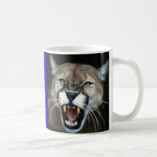 Morra puma, placerad puma kaffemugg (Höger)