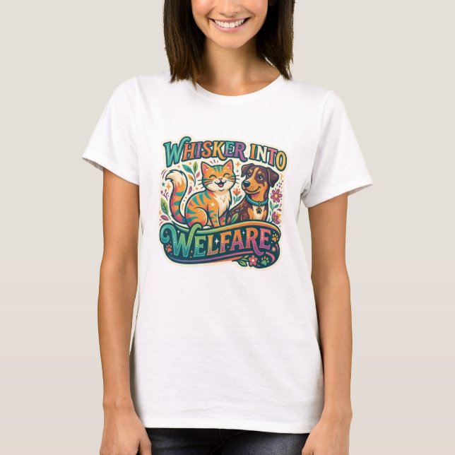 Morrhår in i välfärd t shirt (Framsida)